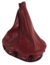 1997-2004 C5 Corvette Leather Shift Boot With Retainer Red